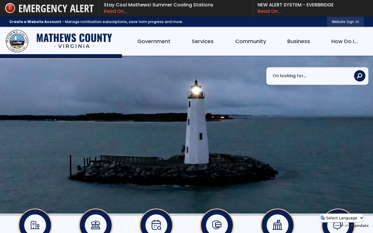 Mathews County criminal history county government directory