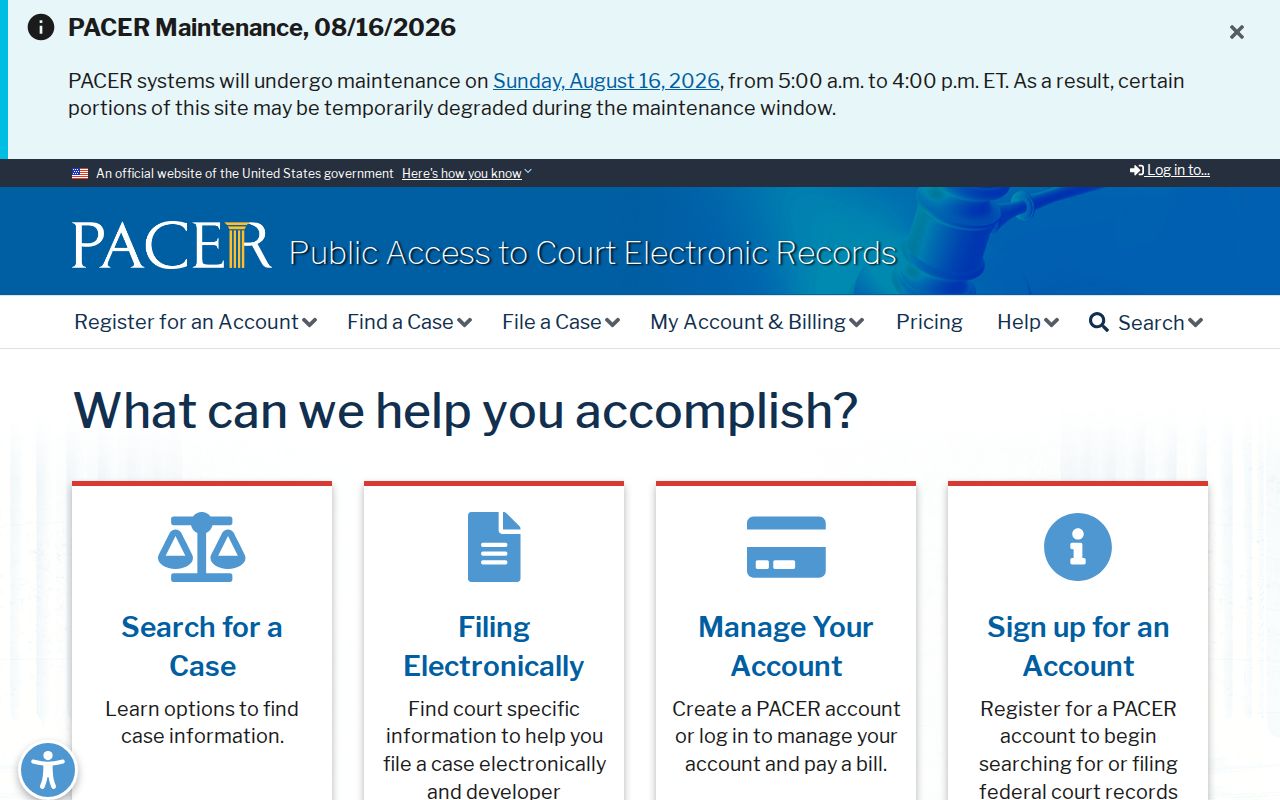 Mathews County criminal records federal PACER cases